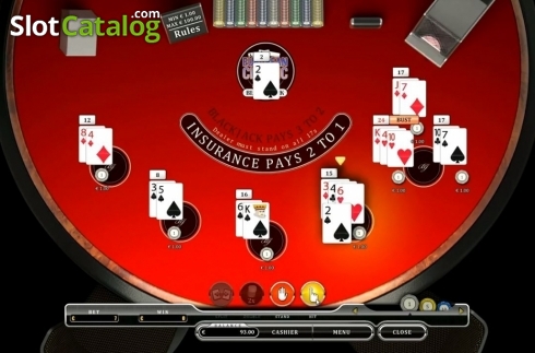 Скрин3. European Classic Blackjack MH слот