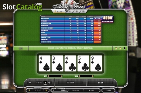 Скрин3. Aces and Faces (Oryx) слот