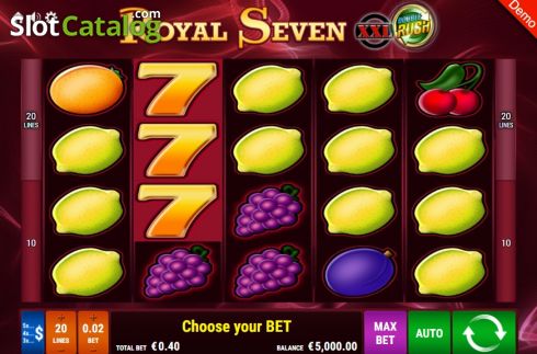 Скрин2. Royal Seven XXL Double Rush слот