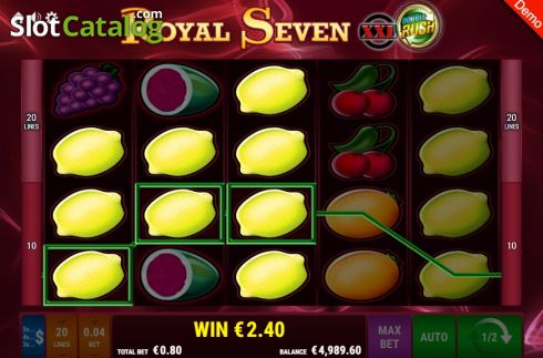 Скрин4. Royal Seven XXL Double Rush слот