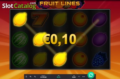 Скрин3. Fruit Lines слот