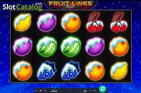 Скрин2. Fruit Lines Winter слот