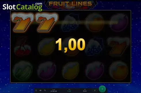Скрин3. Fruit Lines Winter слот