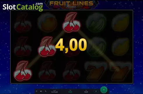 Скрин4. Fruit Lines Winter слот