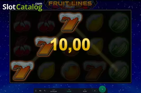 Скрин5. Fruit Lines Winter слот