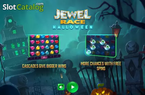 Скрин2. Jewel Race Halloween слот