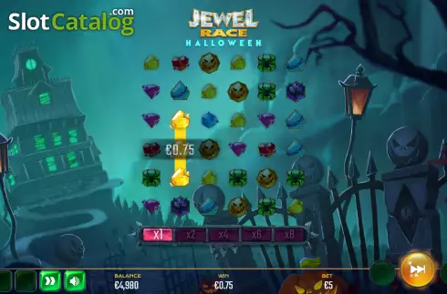 Скрин4. Jewel Race Halloween слот