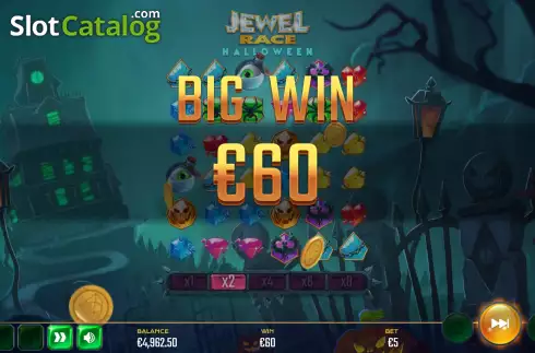Скрин6. Jewel Race Halloween слот