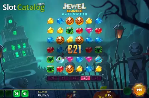 Скрин7. Jewel Race Halloween слот