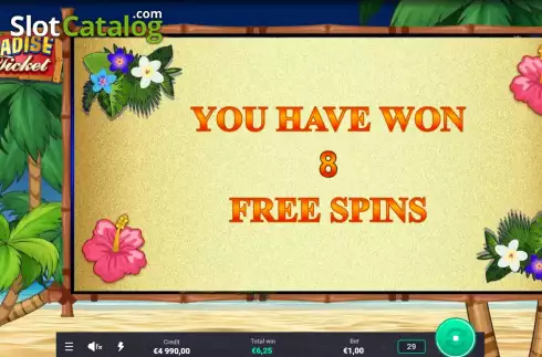 Скрин6. Paradise Ticket слот