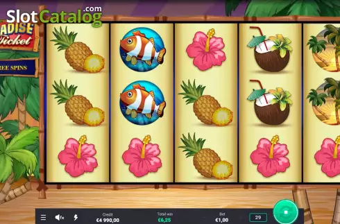 Скрин7. Paradise Ticket слот