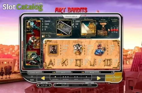 Скрин2. Art Bandits слот