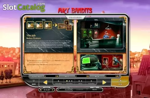 Скрин3. Art Bandits слот