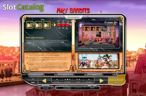 Скрин4. Art Bandits слот