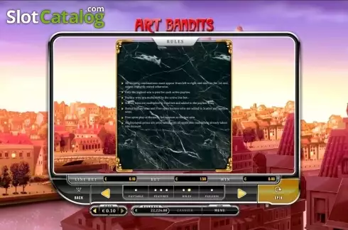 Скрин7. Art Bandits слот