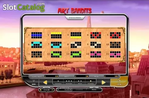Скрин8. Art Bandits слот