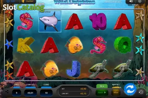 Скрин2. Wild Dolphins слот