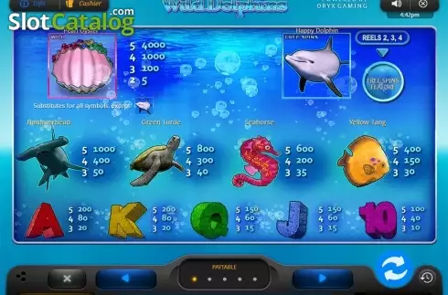 Скрин5. Wild Dolphins слот