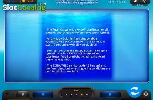 Скрин8. Wild Dolphins слот