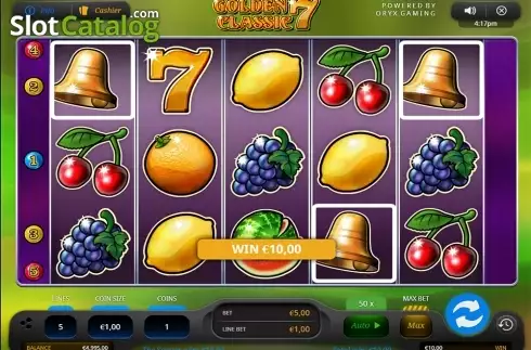 Скрин2. Golden 7 Classic слот
