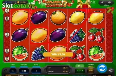 Скрин2. Golden 7 Christmas (Oryx) слот
