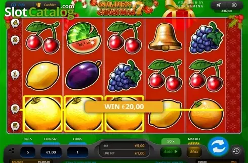 Скрин3. Golden 7 Christmas (Oryx) слот
