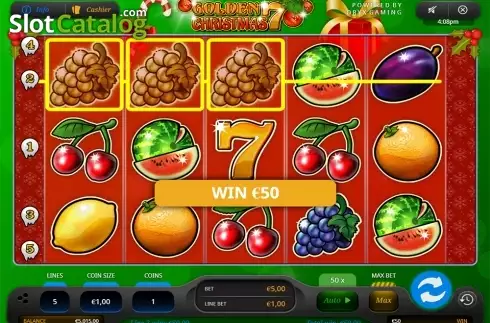 Скрин4. Golden 7 Christmas (Oryx) слот
