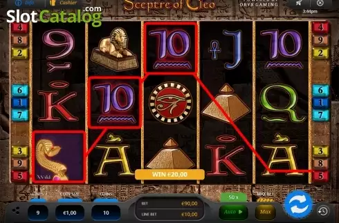 Скрин3. Sceptre of Cleo слот