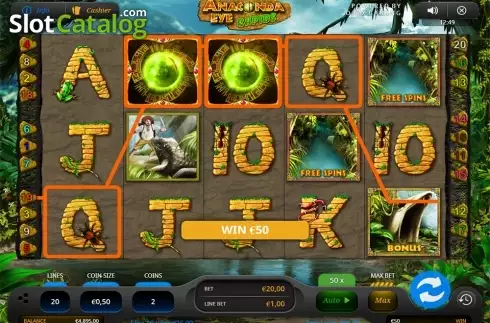 Скрин4. Anaconda Eye Rapids слот