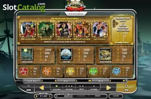 Скрин4. Tortuga Gold слот