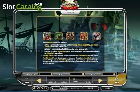 Скрин9. Tortuga Gold слот
