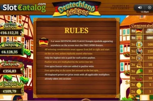 Скрин6. Deutschland Jackpot слот