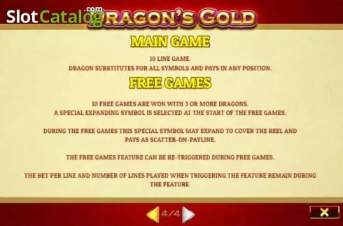 Скрин6. Dragons Gold (Oryx) слот