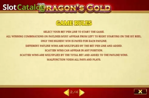 Скрин7. Dragons Gold (Oryx) слот