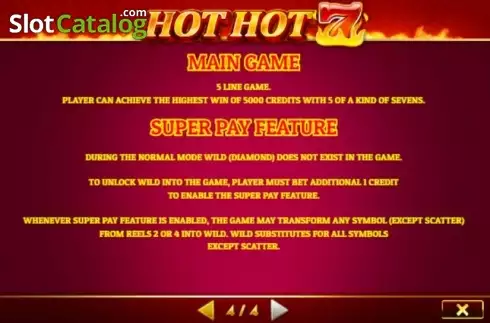 Скрин7. Hot Hot 7 слот