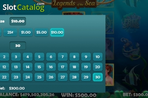 Скрин7. Legends of the Sea (Mobilots) слот