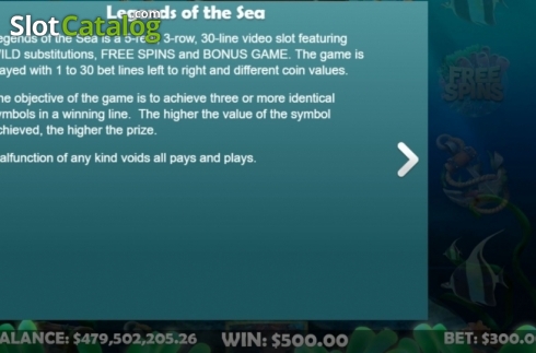Скрин9. Legends of the Sea (Mobilots) слот