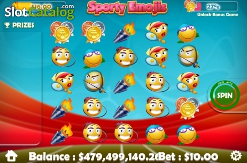 Скрин2. Sporty Emojis слот