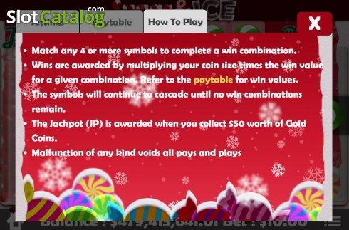 Скрин7. Sugar and Ice Christmas слот