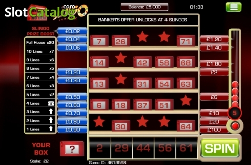 Скрин2. Slingo Deal or No Deal слот