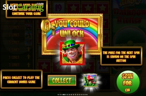 Скрин3. Slingo Rainbow Riches слот