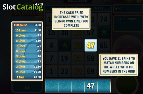 Скрин4. Slingo Riches слот