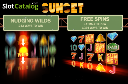 Скрин2. Sunset (Million Games) слот