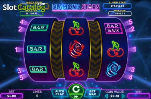 Скрин2. Diamond Stars слот