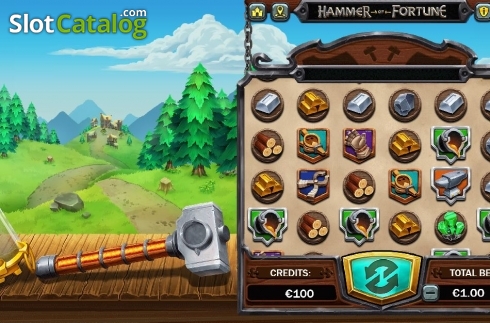 Скрин2. Hammer of Fortune слот