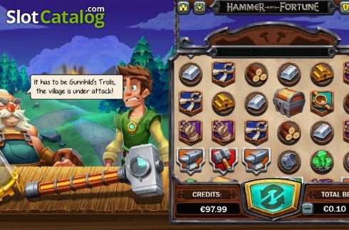 Скрин7. Hammer of Fortune слот