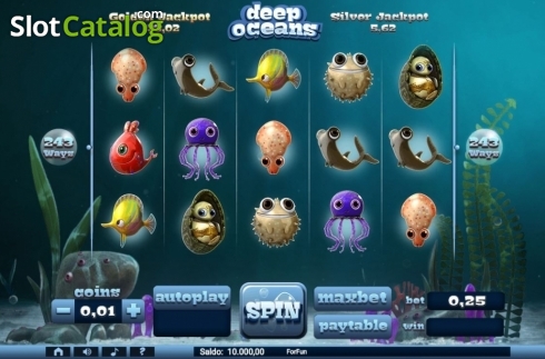 Скрин2. Deep Oceans слот