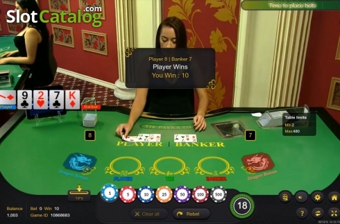 Скрин5. Baccarat Dragon Bonus Live Casino слот