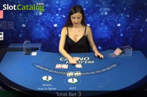 Скрин3. Casino Hold'Em Live Casino (Ezugi) слот