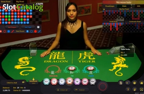 Скрин4. Dragon Tiger Live Casino (Ezugi) слот